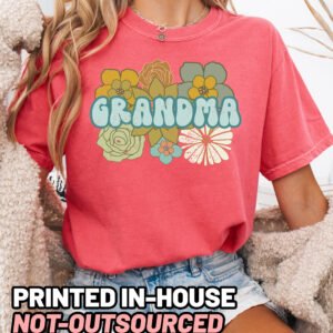 BOHO Retro Grandma Shirt Comfort Colors Tee - Image 7