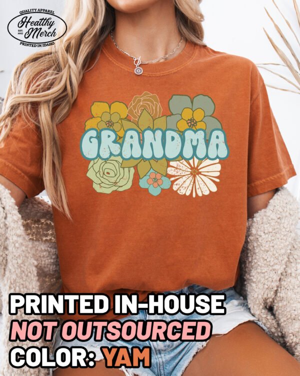 BOHO Retro Grandma Shirt Comfort Colors Tee