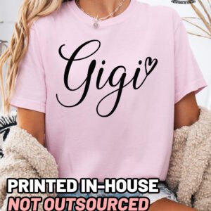Gigi Script Shirt Comfort Colors Grandma Tee - Image 8