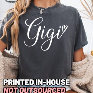 Gigi Script Shirt Comfort Colors Grandma Tee - Image 6