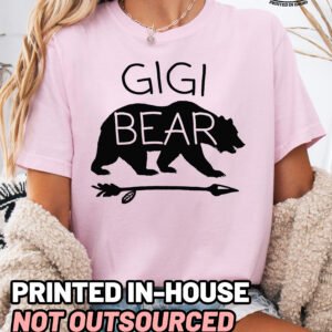 Gigi Bear Shirt Comfort Colors Grandma Tee - Image 5