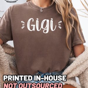 Cute Gigi Shirt Comfort Colors Grandma Tee - Image 10
