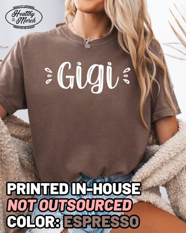 Cute Gigi Shirt Comfort Colors Grandma Tee