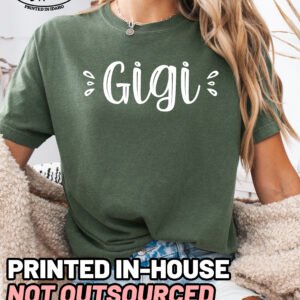 Cute Gigi Shirt Comfort Colors Grandma Tee - Image 9