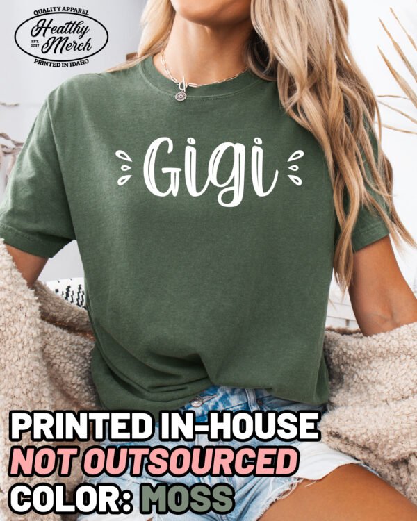 Cute Gigi Shirt Comfort Colors Grandma Tee