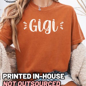 Cute Gigi Shirt Comfort Colors Grandma Tee - Image 8