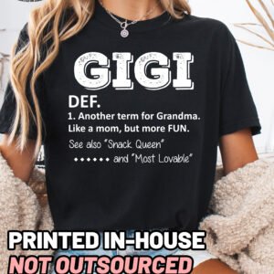 Gigi Definition Shirt Comfort Colors Grandma Tee - Image 5
