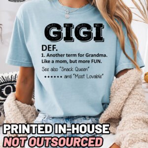 Gigi Definition Shirt Comfort Colors Grandma Tee - Image 6