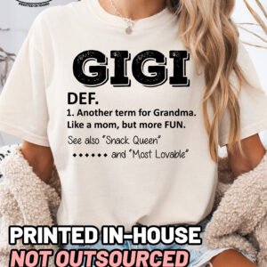 Gigi Definition Shirt Comfort Colors Grandma Tee - Image 4