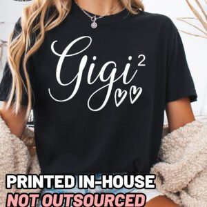 Gigi Squared Shirt Comfort Colors Custom Personalized Grandma Tee - Image 4
