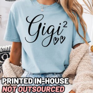 Gigi Squared Shirt Comfort Colors Custom Personalized Grandma Tee - Image 6