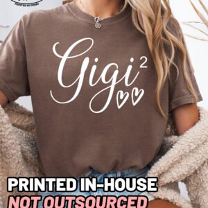 Gigi Squared Shirt Comfort Colors Custom Personalized Grandma Tee - Image 10