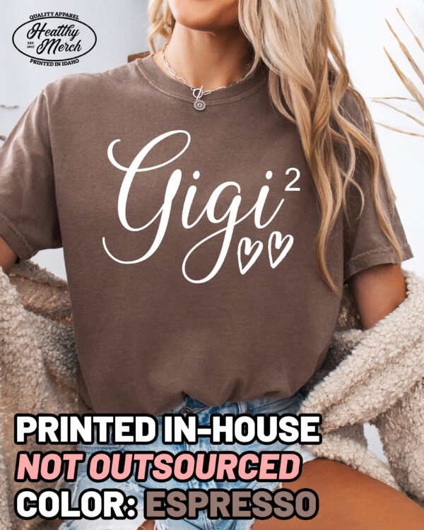 Gigi Squared Shirt Comfort Colors Custom Personalized Grandma Tee