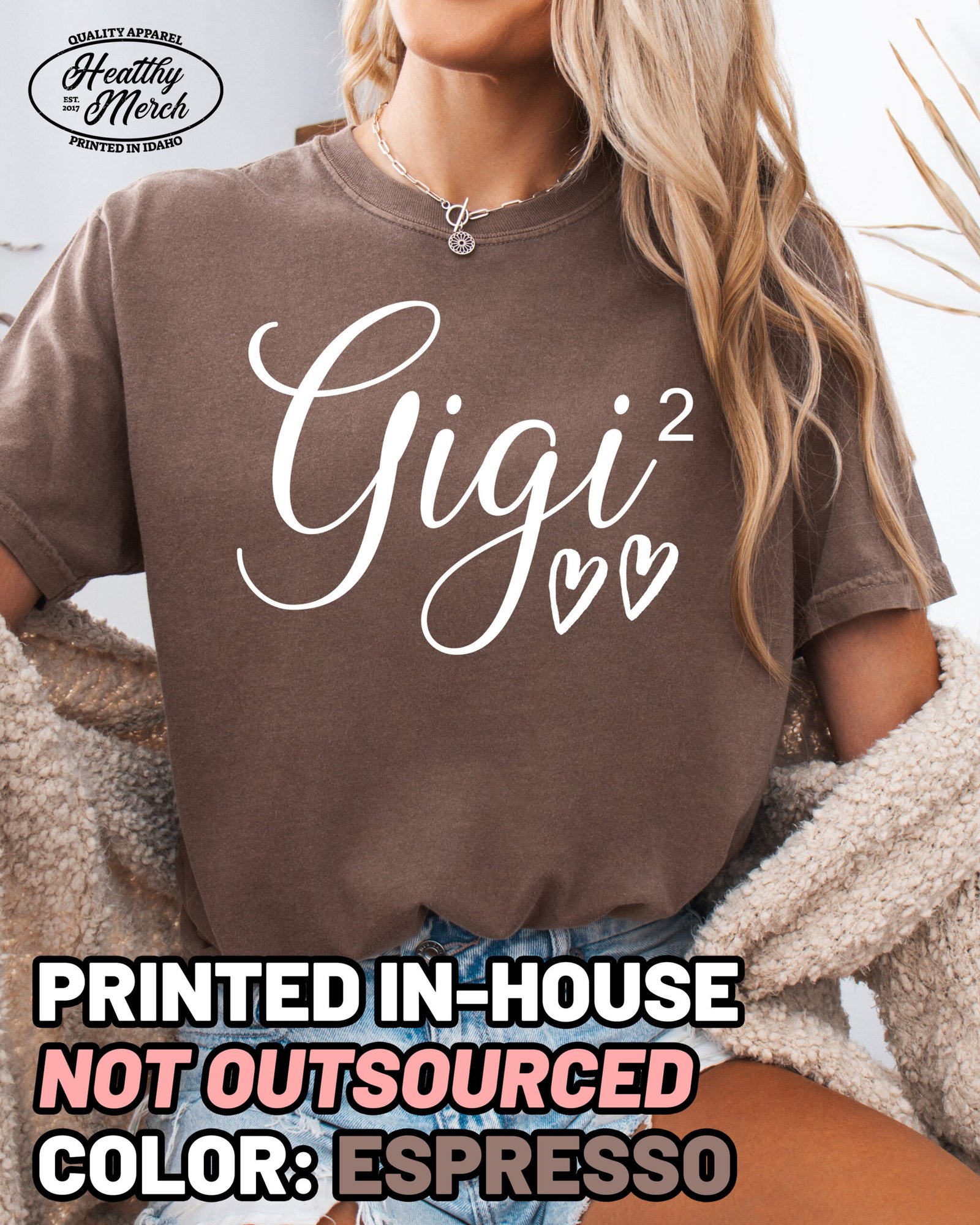 Gigi Squared Shirt Comfort Colors Custom Personalized Grandma Tee - Image 10