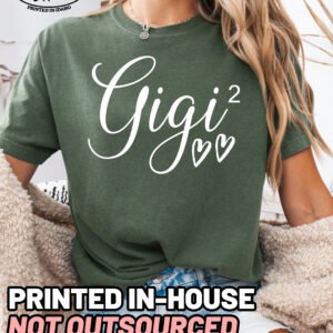 Gigi Squared Shirt Comfort Colors Custom Personalized Grandma Tee