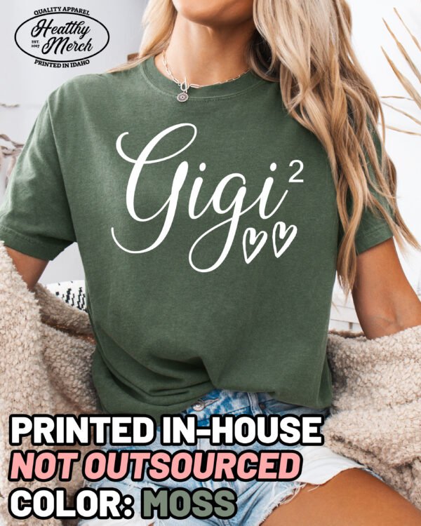 Gigi Squared Shirt Comfort Colors Custom Personalized Grandma Tee