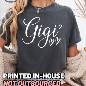 Gigi Squared Shirt Comfort Colors Custom Personalized Grandma Tee - Image 5