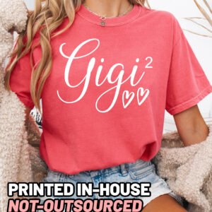 Gigi Squared Shirt Comfort Colors Custom Personalized Grandma Tee - Image 8
