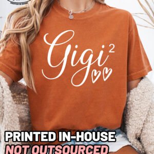 Gigi Squared Shirt Comfort Colors Custom Personalized Grandma Tee - Image 9