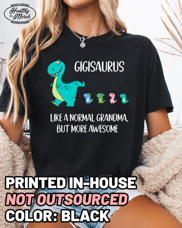 Custom Gigisaurus Followers Shirt Comfort Colors Gigi Grandma Tee