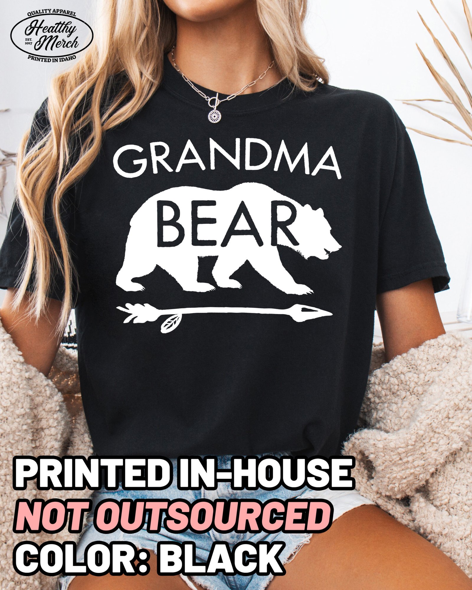 Grandma Bear Shirt Comfort Colors Tee - Image 8