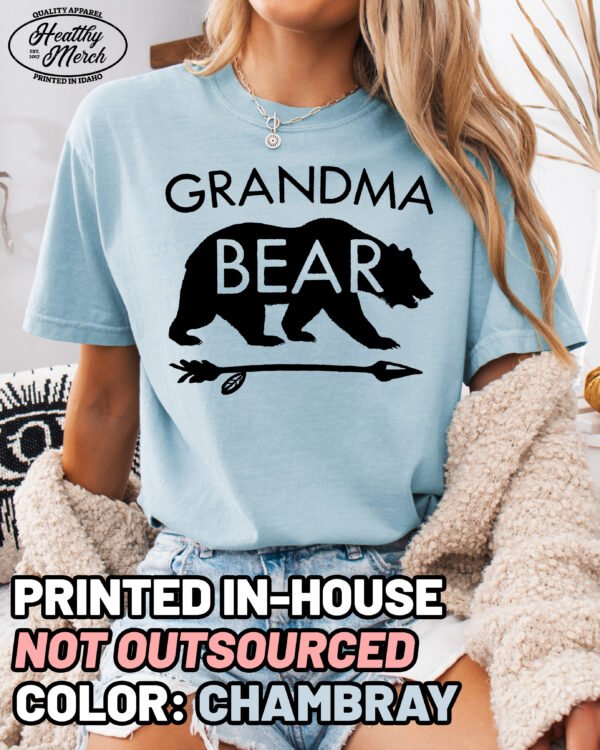 Grandma Bear Shirt Comfort Colors Tee