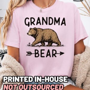 Grandma Bear Graphic Shirt Comfort Colors Grandma Tee - Image 7