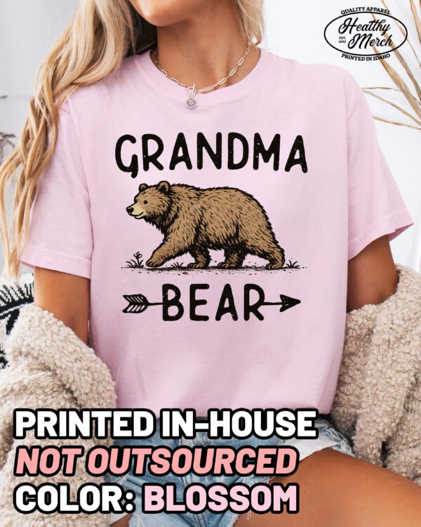 Grandma Bear Graphic Shirt Comfort Colors Grandma Tee