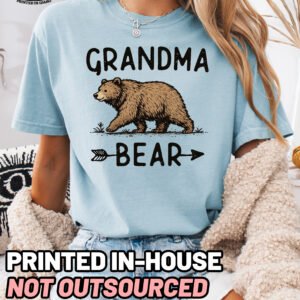 Grandma Bear Graphic Shirt Comfort Colors Grandma Tee - Image 6