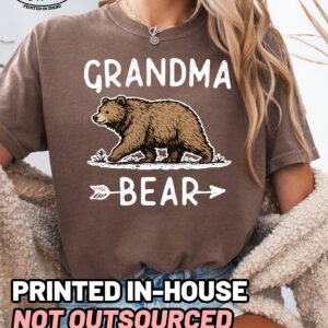 Grandma Bear Graphic Shirt Comfort Colors Grandma Tee - Image 11