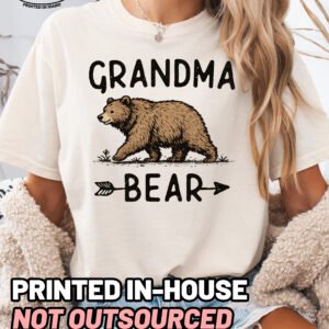 Grandma Bear Graphic Shirt Comfort Colors Grandma Tee