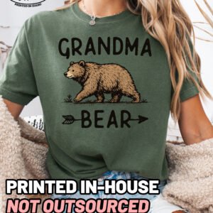 Grandma Bear Graphic Shirt Comfort Colors Grandma Tee - Image 10