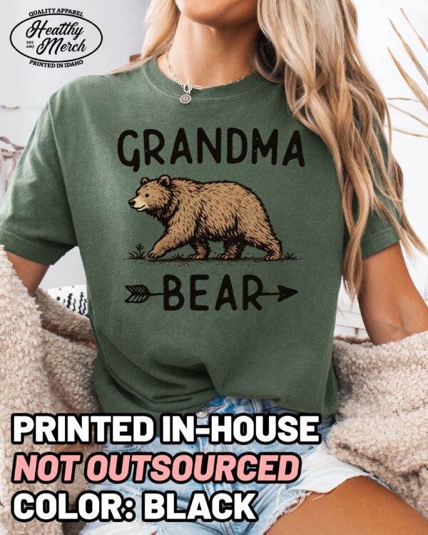 Grandma Bear Graphic Shirt Comfort Colors Grandma Tee