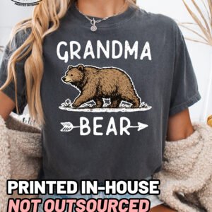 Grandma Bear Graphic Shirt Comfort Colors Grandma Tee - Image 5