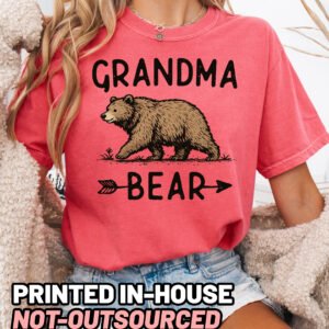 Grandma Bear Graphic Shirt Comfort Colors Grandma Tee - Image 8