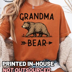 Grandma Bear Graphic Shirt Comfort Colors Grandma Tee - Image 9