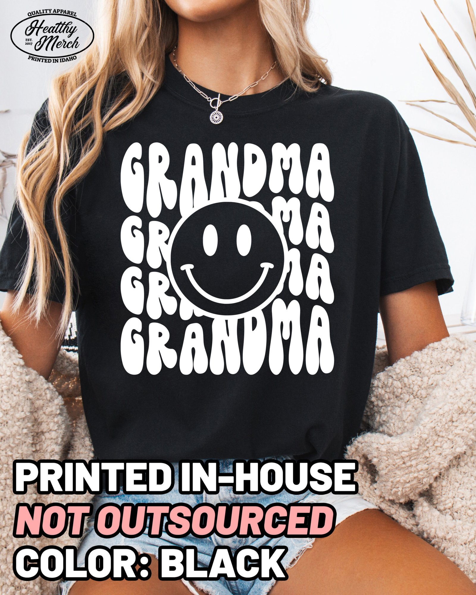Retro Grandma Shirt Comfort Colors Tee - Image 7