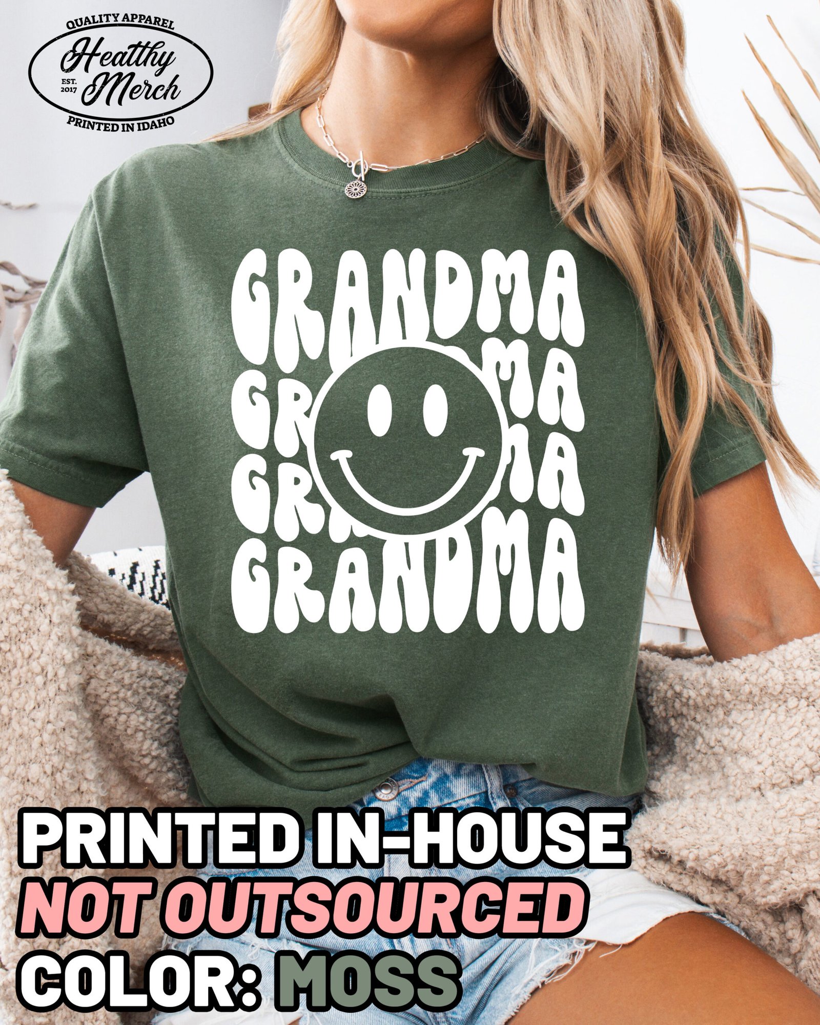 Retro Grandma Shirt Comfort Colors Tee - Image 4