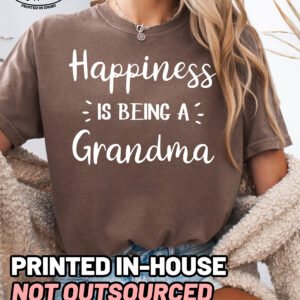 Happiness Is Being A Grandma Shirt Comfort Colors Tee - Image 9