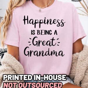 Happiness Is Being A Great Grandma Shirt Comfort Colors Tee - Image 9