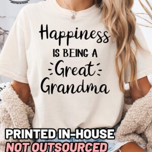 Happiness Is Being A Great Grandma Shirt Comfort Colors Tee - Image 5