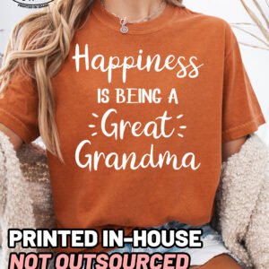 Happiness Is Being A Great Grandma Shirt Comfort Colors Tee - Image 11