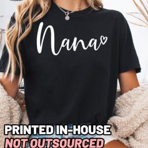 Nana Script Shirt Comfort Colors Grandma Tee - Image 6