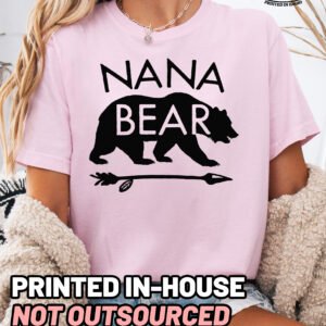 Nana Bear Shirt Comfort Colors Grandma Tee - Image 4