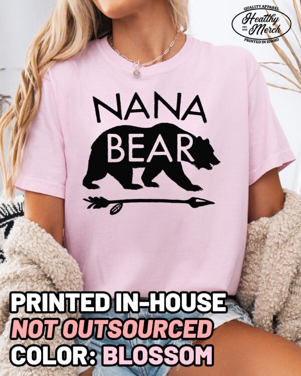 Nana Bear Shirt Comfort Colors Grandma Tee