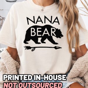 Nana Bear Shirt Comfort Colors Grandma Tee - Image 8