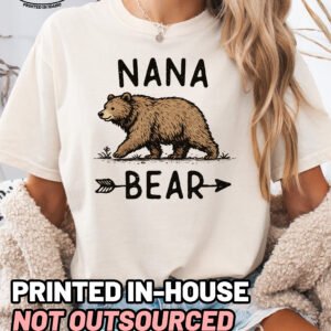 Nana Bear Graphic Shirt Comfort Colors Grandma Tee