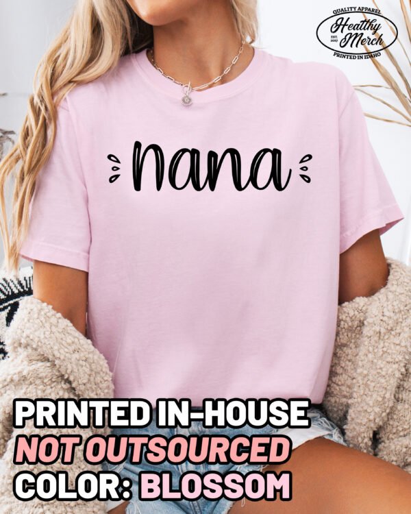 Cute Nana Shirt Comfort Colors Grandma Tee