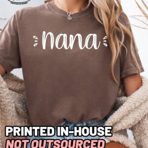 Cute Nana Shirt Comfort Colors Grandma Tee - Image 6