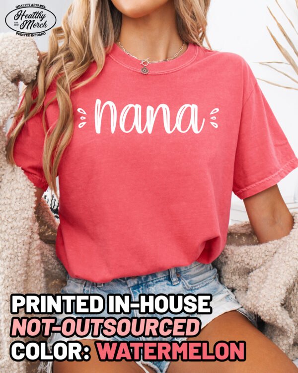 Cute Nana Shirt Comfort Colors Grandma Tee